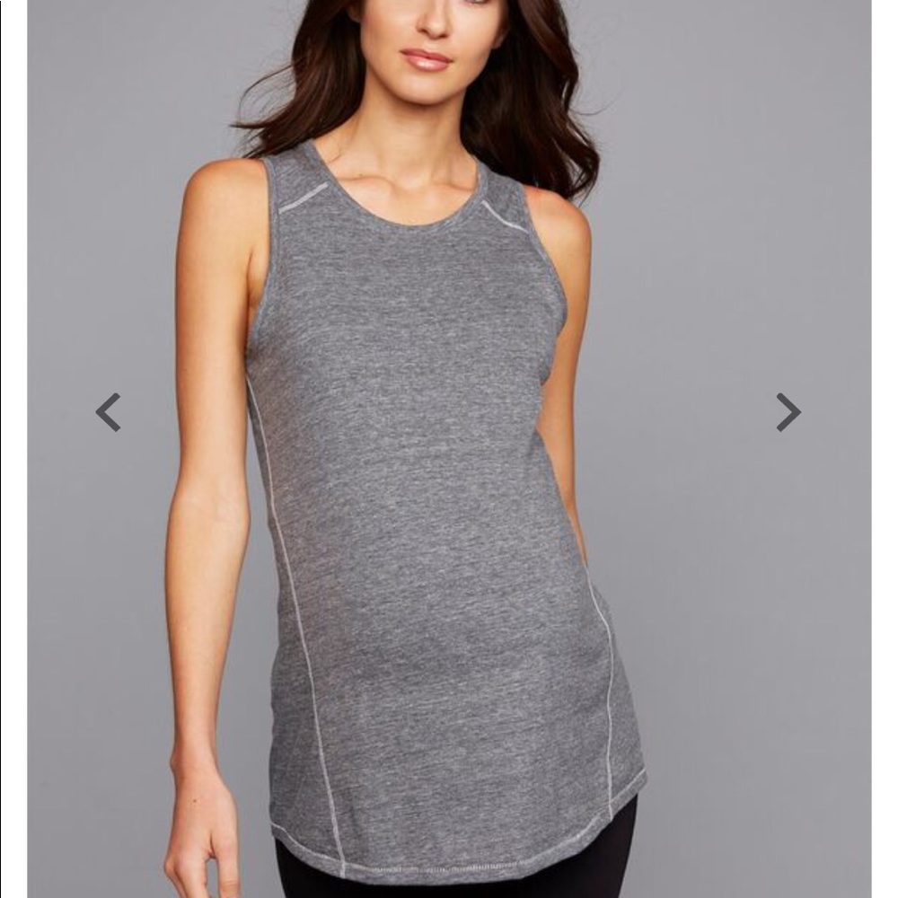 Pea in the Pod Back Interest Maternity Tank Top